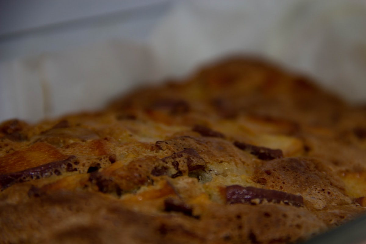 a close up of a casserole in a pan